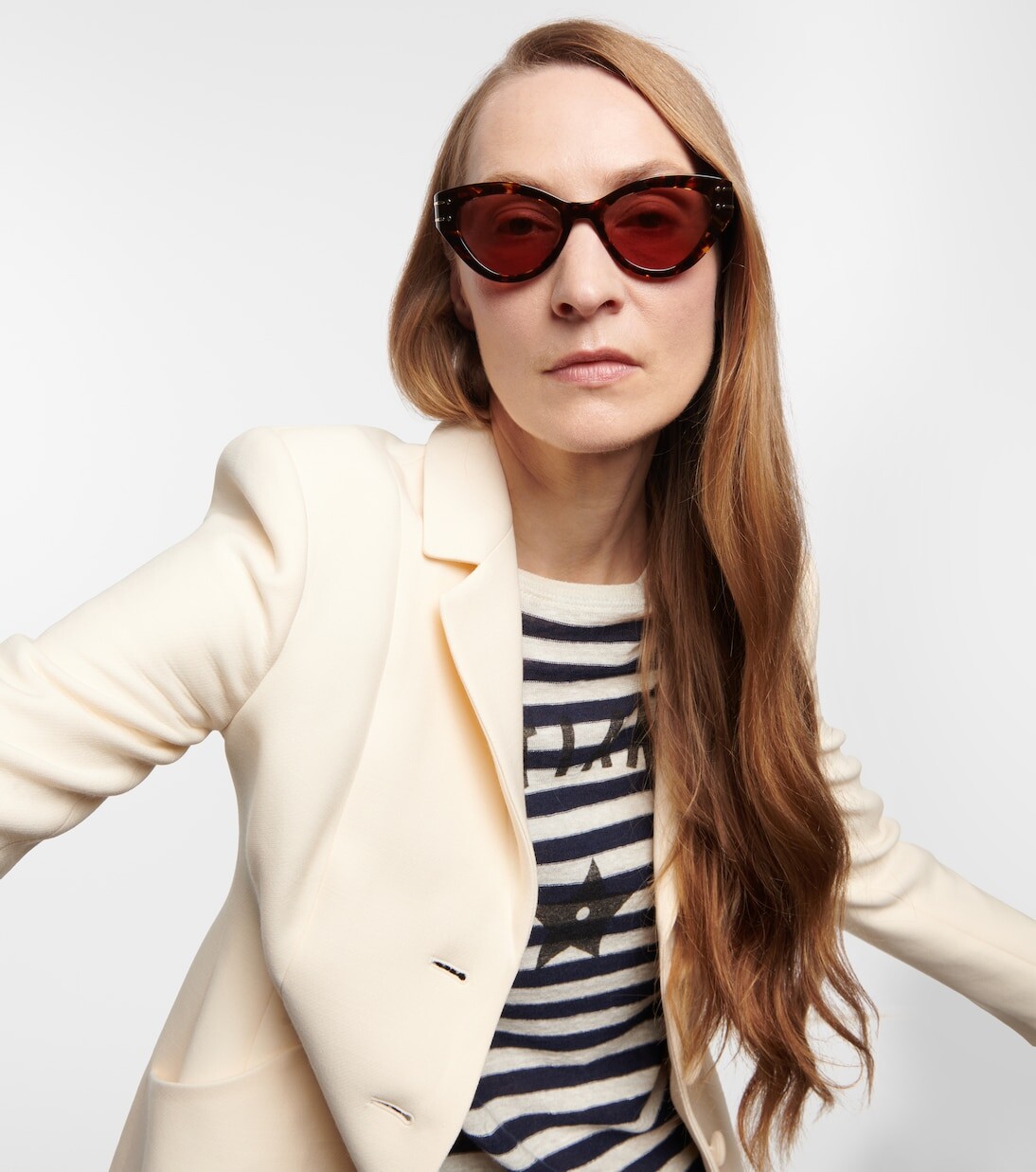 Солнцезащитные очки diorsignature b7i в кошачьем глазу Dior Eyewear, коричневый — фото 3