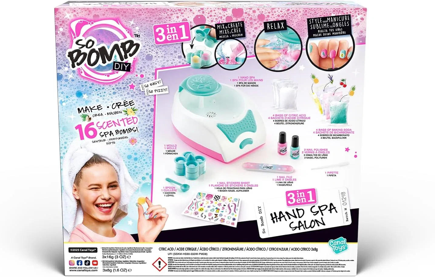 Детский набор для спа-маникюра 3-в-1 So Bomb от Canal Toys Canal Toys — фото 4