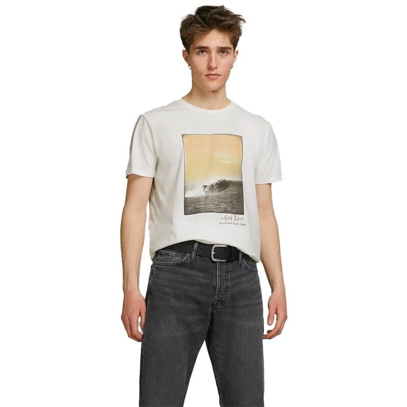 

Мужская футболка jortahoe ss Jack & Jones, белый