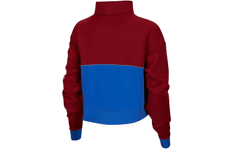 Толстовка Dri-Fit женская красновато-синяя Nike, красный/синий — фото 2