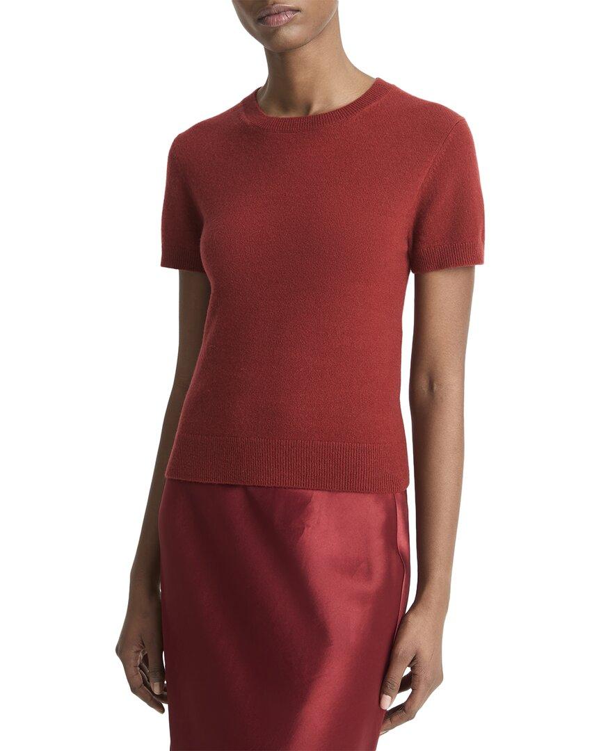 

Винс Вул Футболка из смесовой шерсти и кашемира Vince, красный