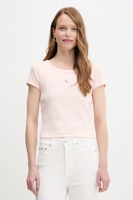 

Футболка Calvin Klein Jeans, розовый