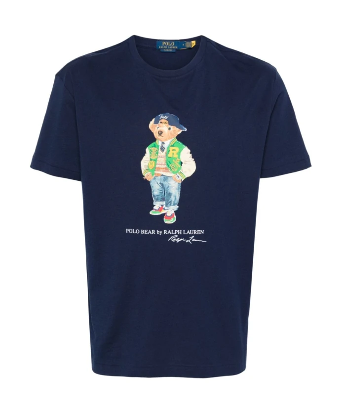 

Футболка с вышитым логотипом Polo Ralph Lauren, синий