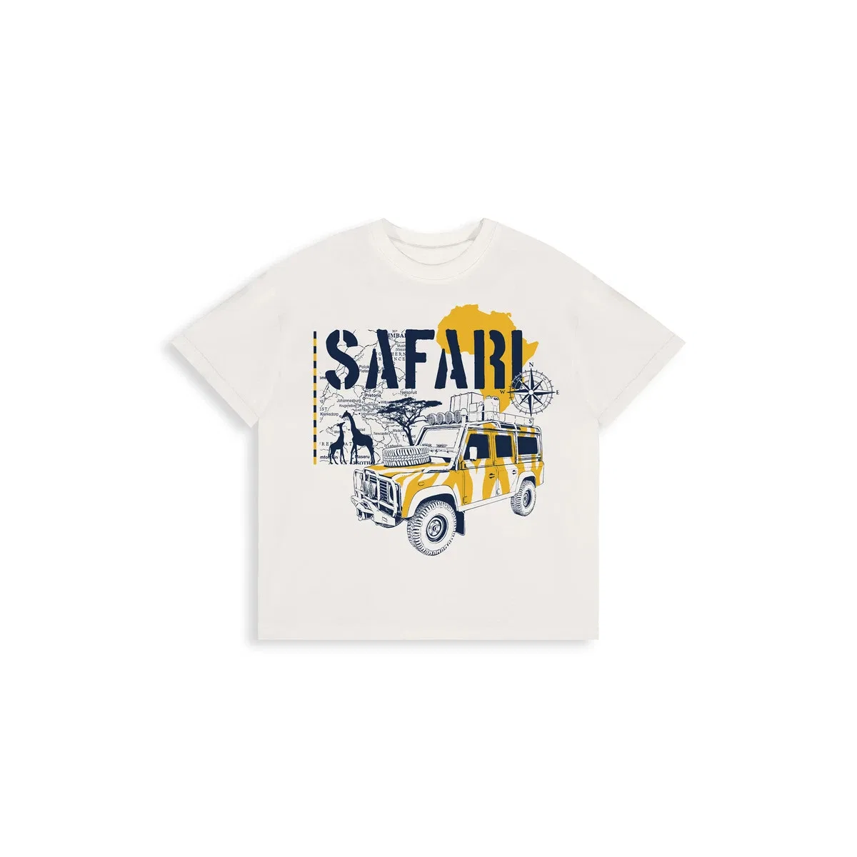 Набор футболка и шорты Safari, белые, Denokids — фото 3