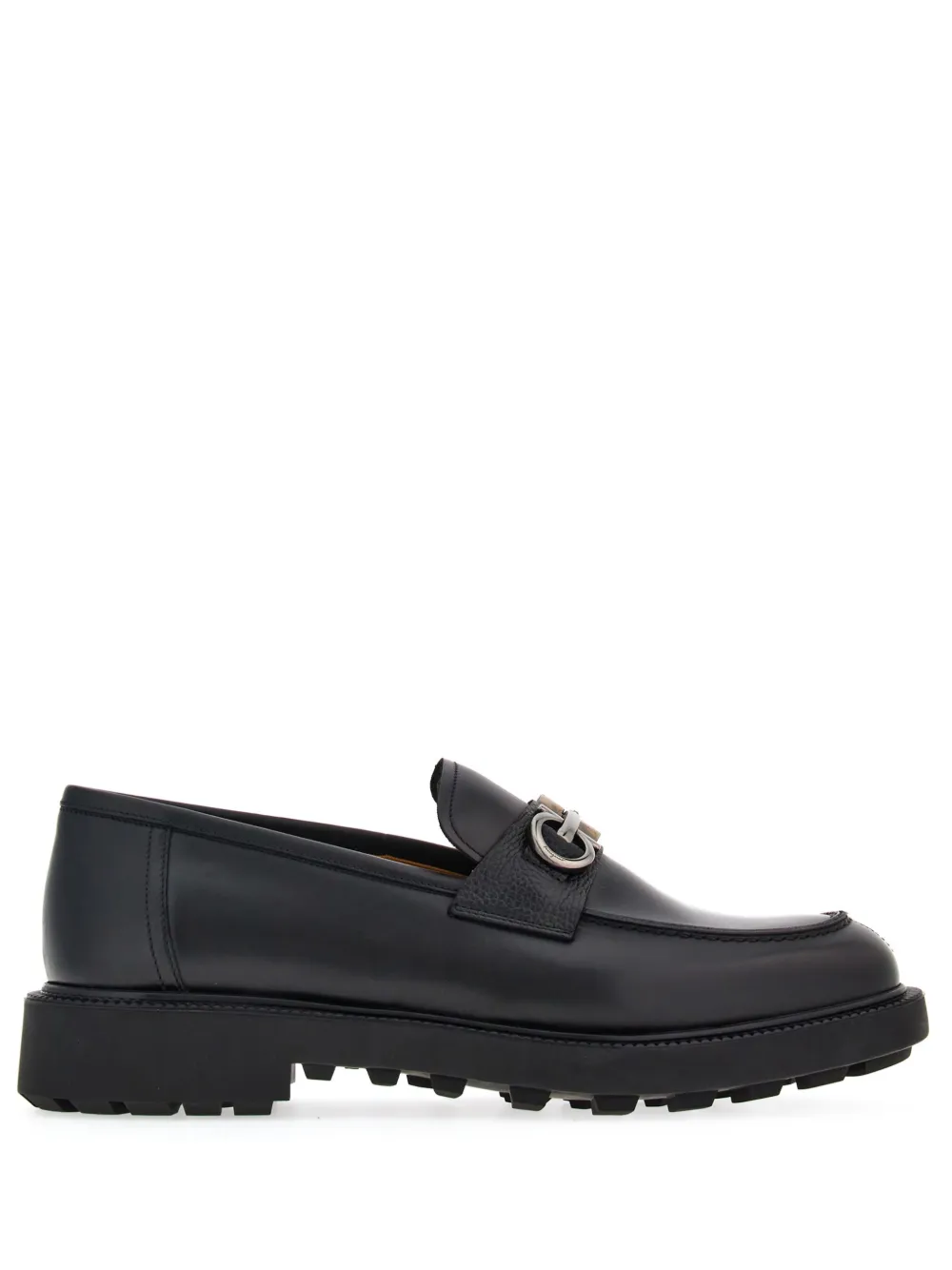 

Лоферы с пряжкой Gancini Ferragamo, черный