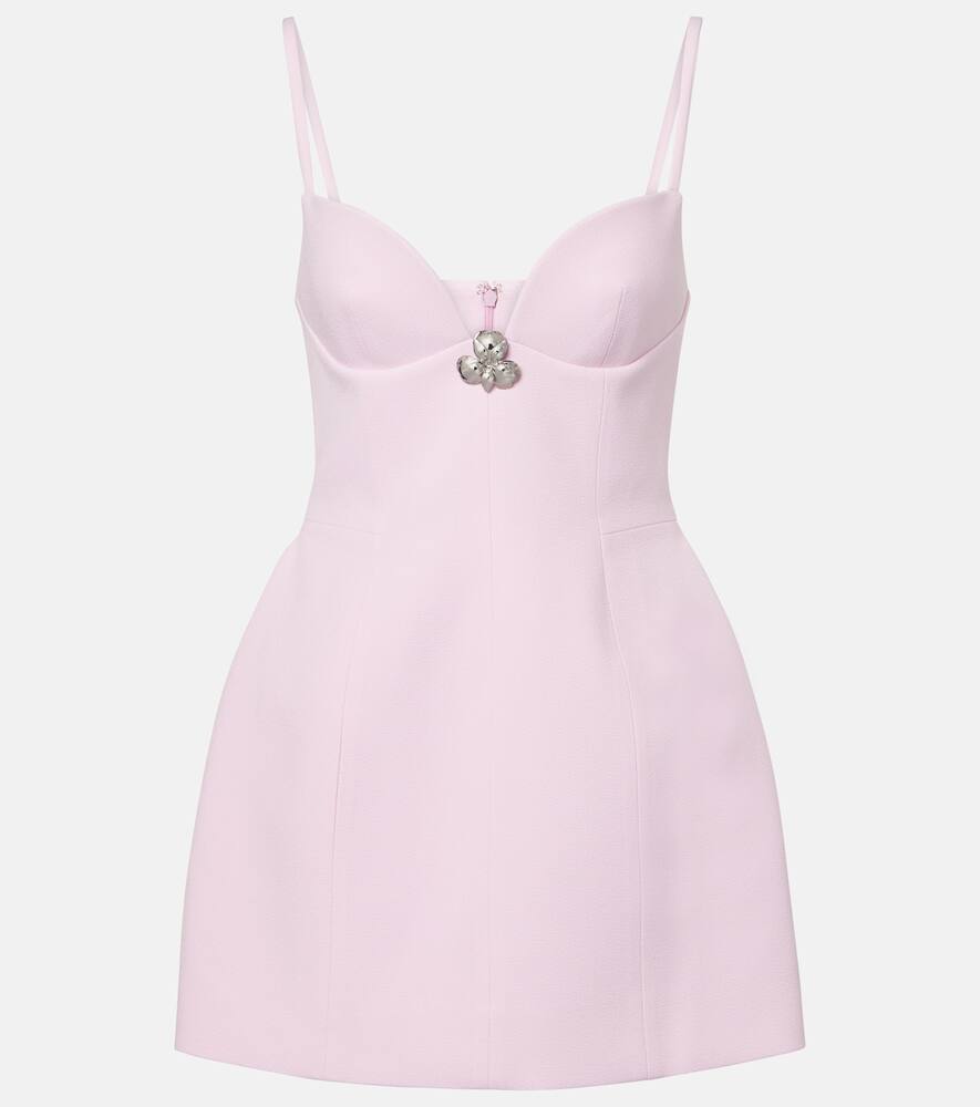 

Расшитое креповое мини-платье Blumarine, Dalia Pink