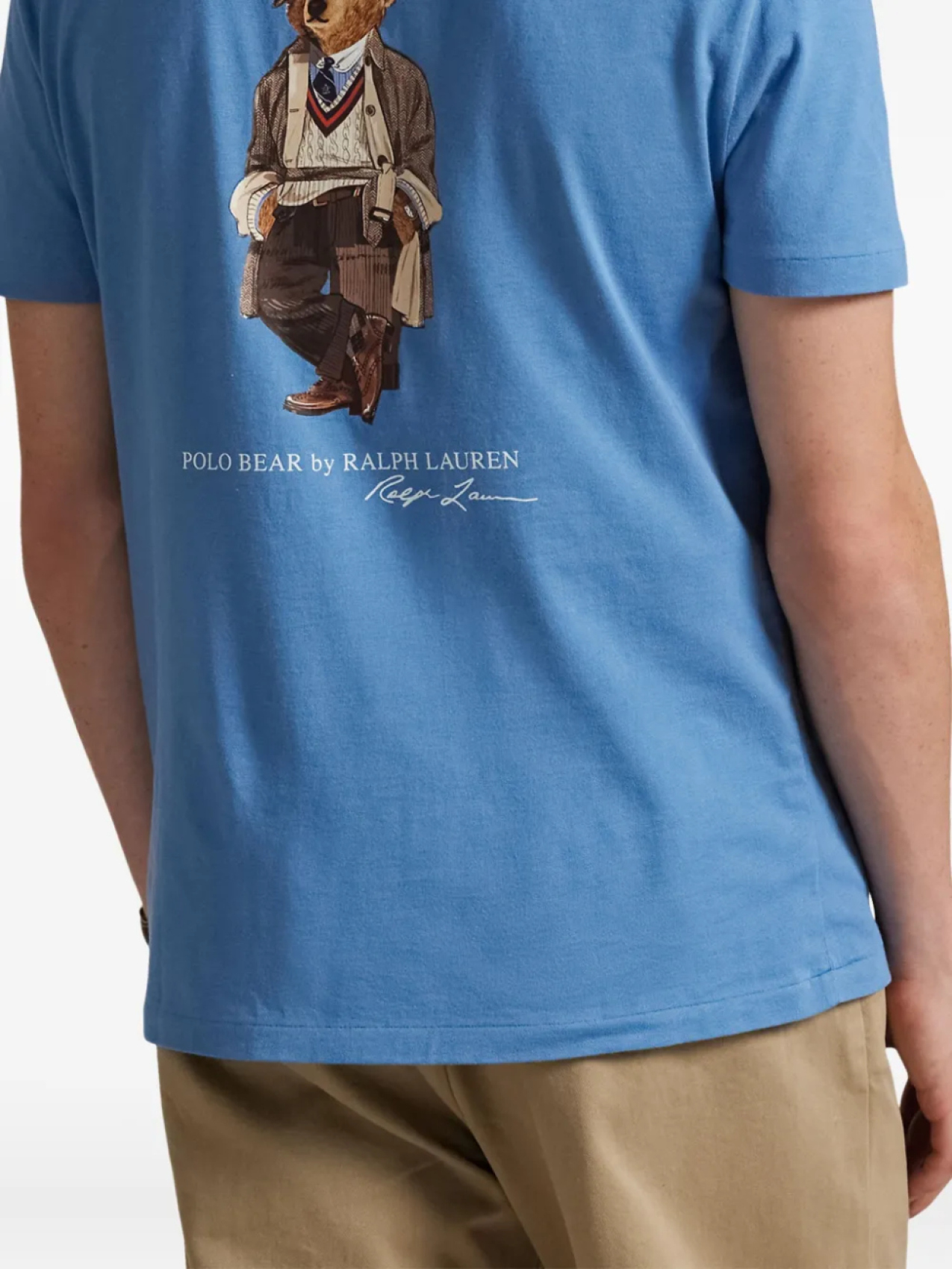 Футболка Polo Ralph Lauren Polo Bear с принтом, синий — фото 4