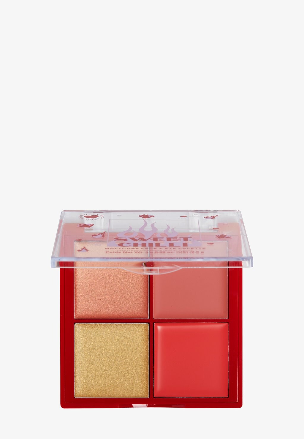

Румяна I HEART REVOLUTION SWEET CHILLI CREAM BLUSH & HIGHLIGHT QUAD