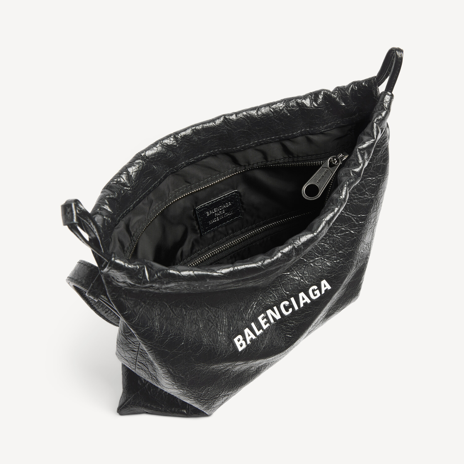 Мужская сумка-портфель shopper dust bag через плечо среднего размера, черная BALENCIAGA, черный — фото 4