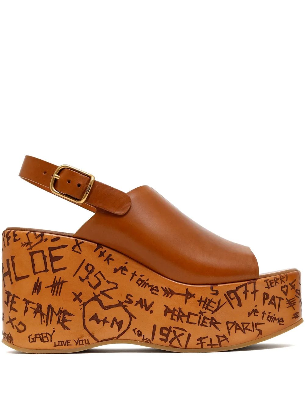 Босоножки Maxime 130 CHLOÉ, коричневый
