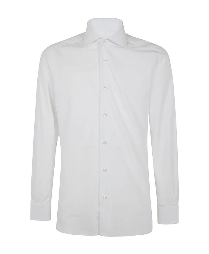 

Повседневная рубашка с воротником Barba Napoli, белый