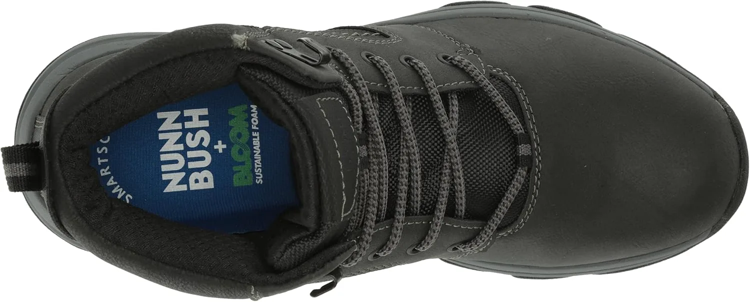 

Мужские ботинки Nunn Bush Excavate с плоским носком и средней щиколоткой для комфортного похода, черный