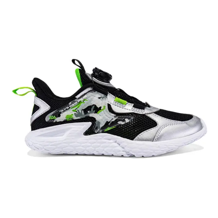 Детские сандалии для начальной школы 361°Kids, цвет Silver/Carbon Black/Fluorescent Grass Green — фото 2