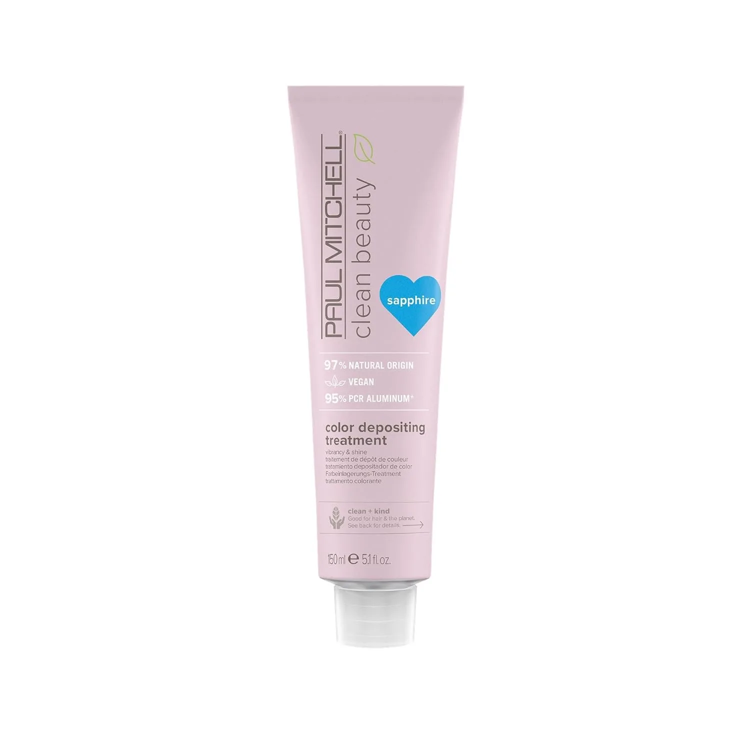 Средство для окрашивания волос Paul Mitchell Clean Beauty Color-Depositing Treatment: освежает и защищает окрашенные волосы. 151 мл (1 шт.), Sapphire