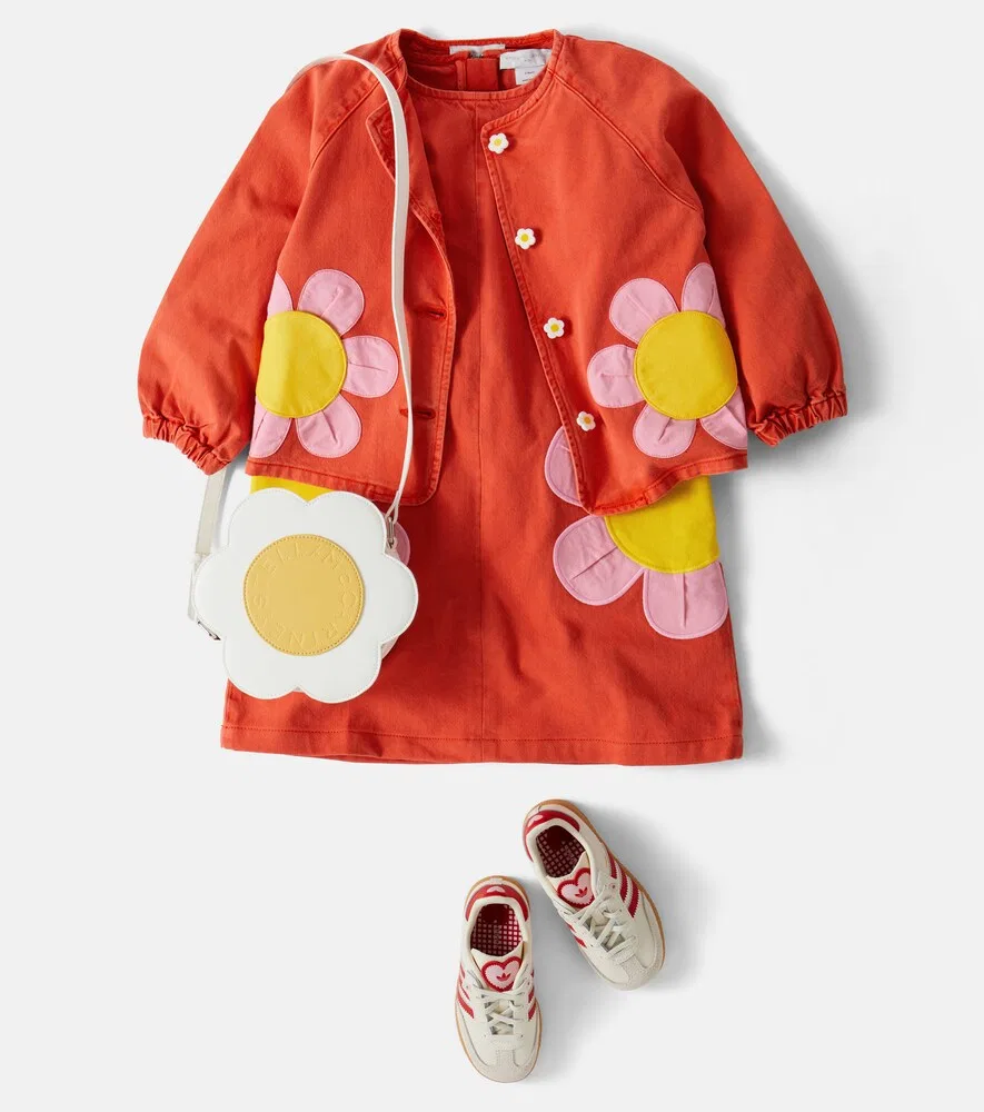 Кроссовки Samba из замши и кожи Adidas Originals Kids, белый — фото 2