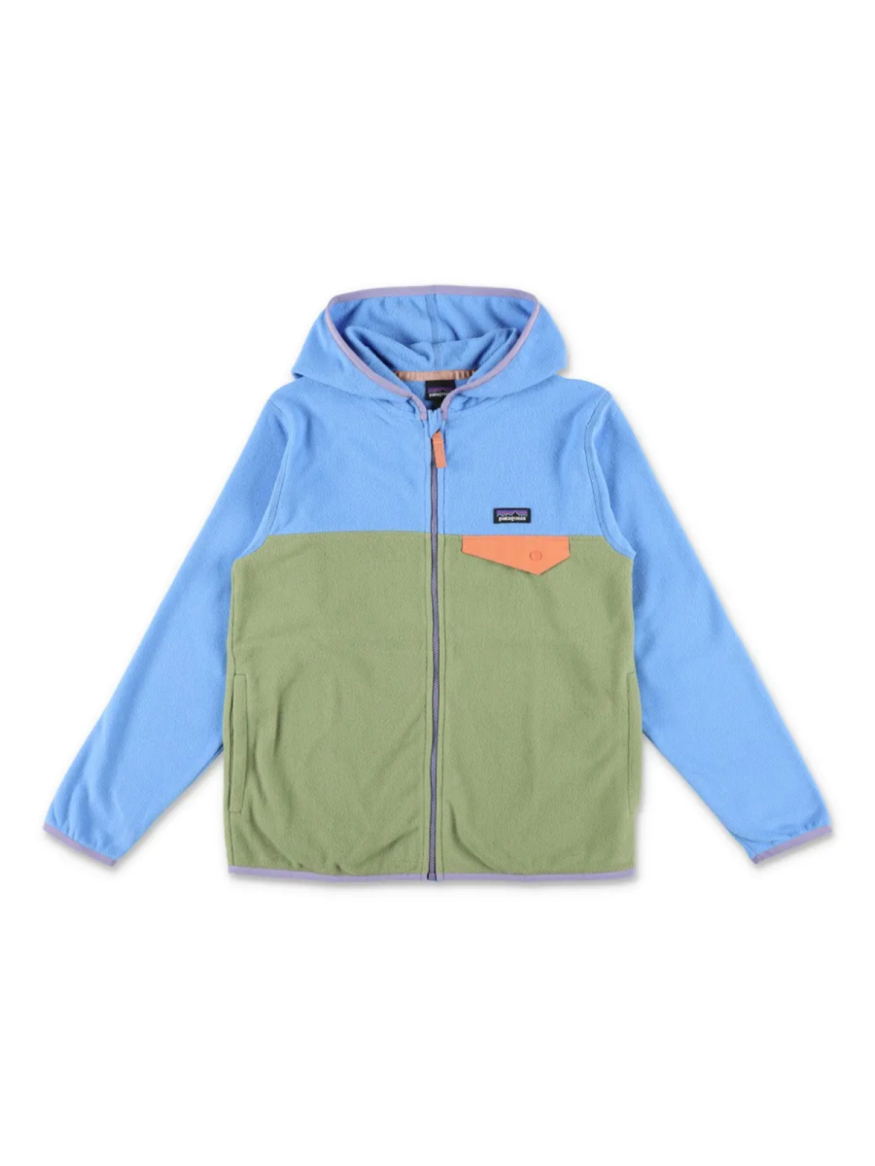 

Куртка с капюшоном в стиле колор-блок Patagonia Kids, синий
