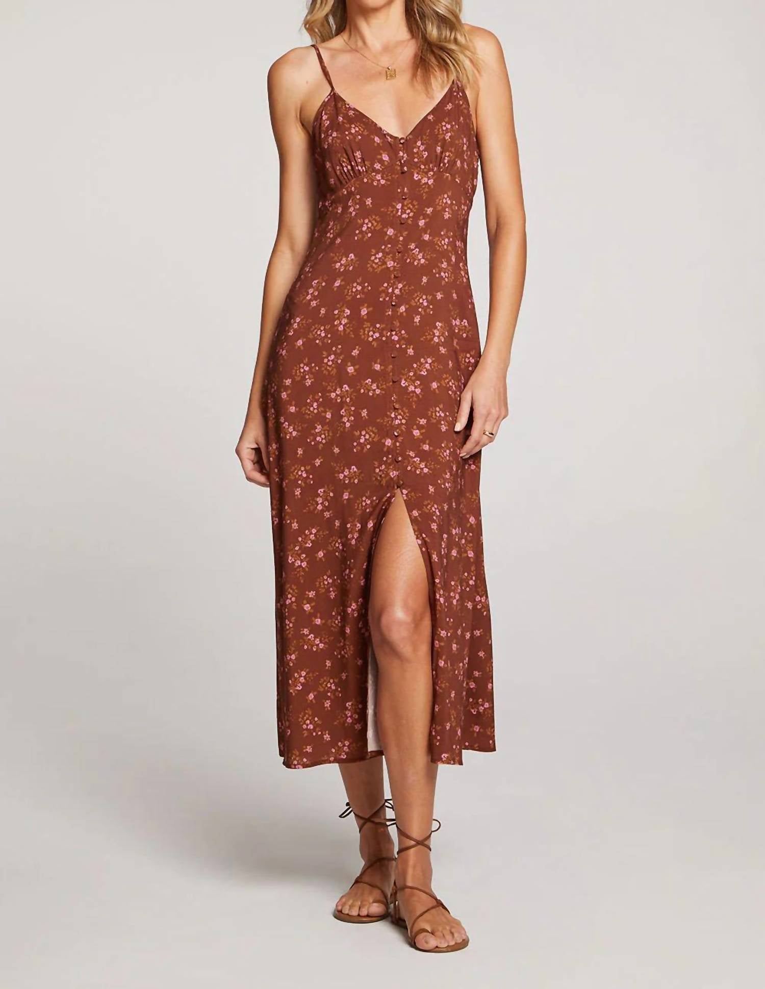 

Платье миди Tori цвета пекан Saltwater Luxe, цвет pecan