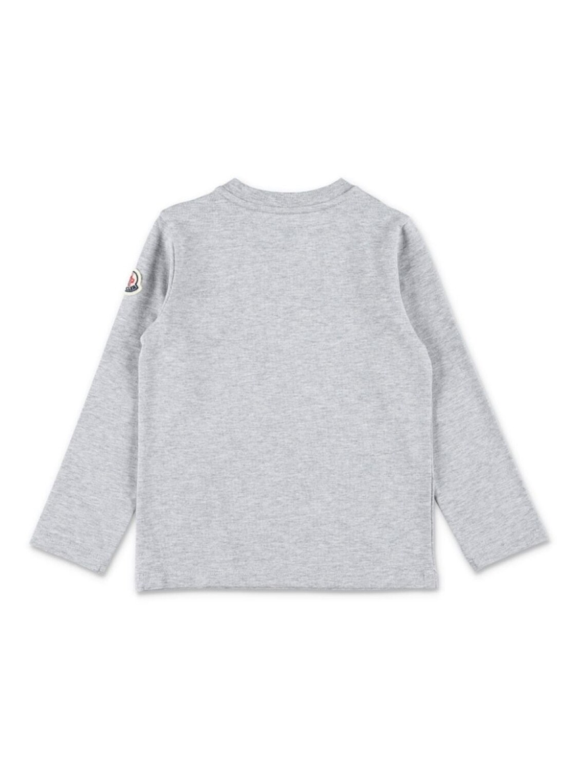 Moncler Enfant футболка с логотипом, серый — фото 2