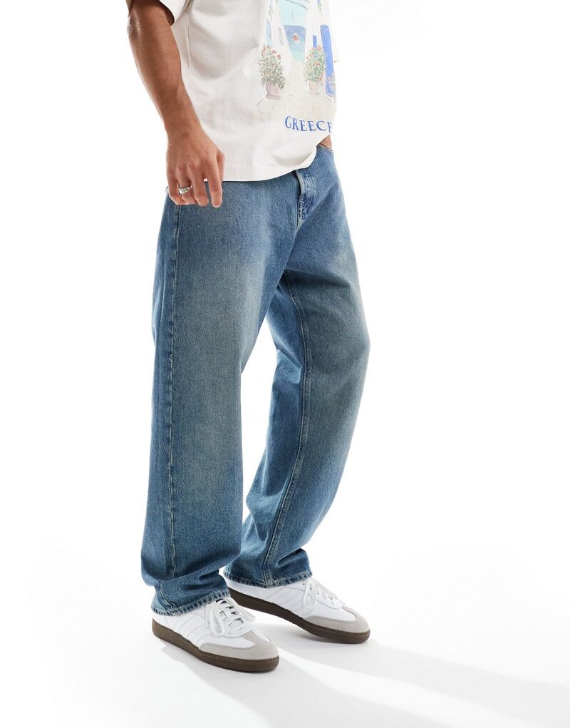 

Свободные джинсы Jack & Jones Alex в цвете Mid Wash Blue
