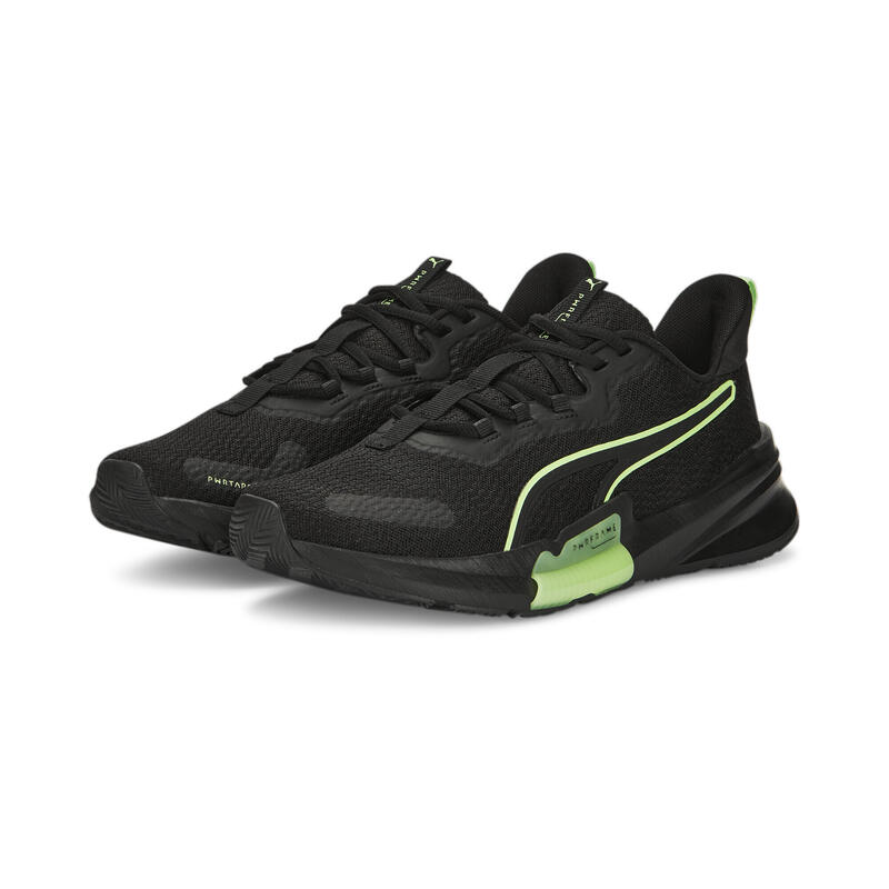 

Кроссовки мужские PWRFrame TR 2 PUMA Black Fizzy Lime Green, цвет schwarz