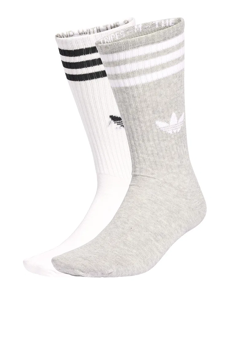 Носки высокие, 3 пары, Adidas, белый/черный/серый — фото 2