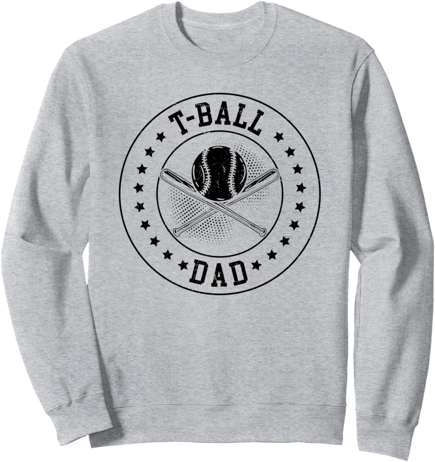 

Толстовка с надписью «Папа, играющий в ти-бол» Teeball Daddy, серый