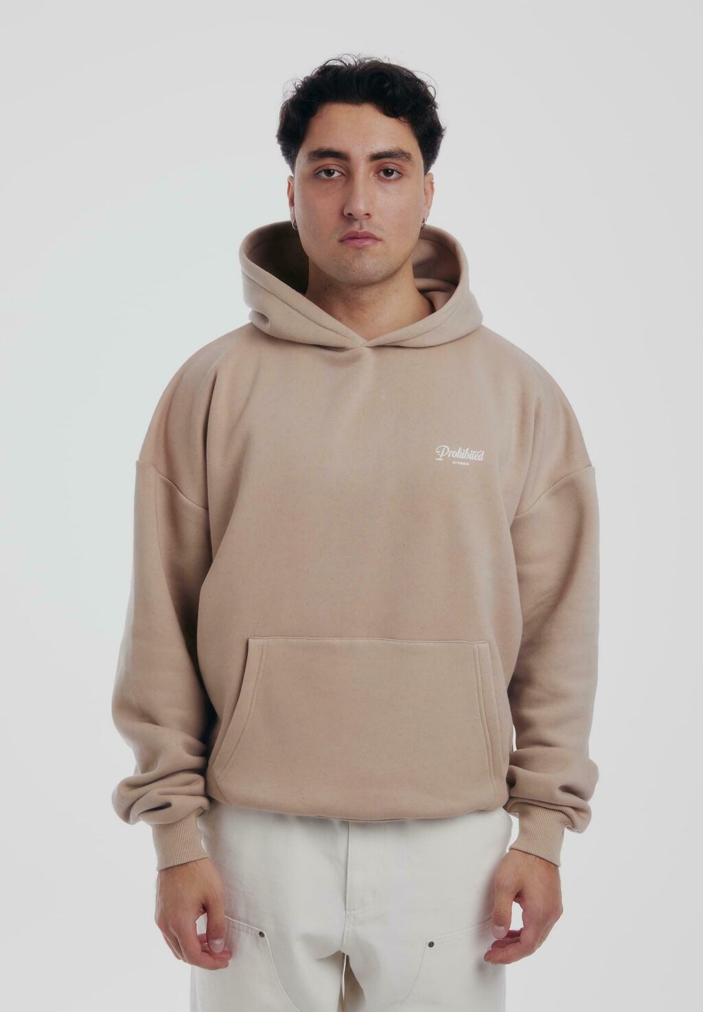 

Худи PROHIBITED, цвет beige