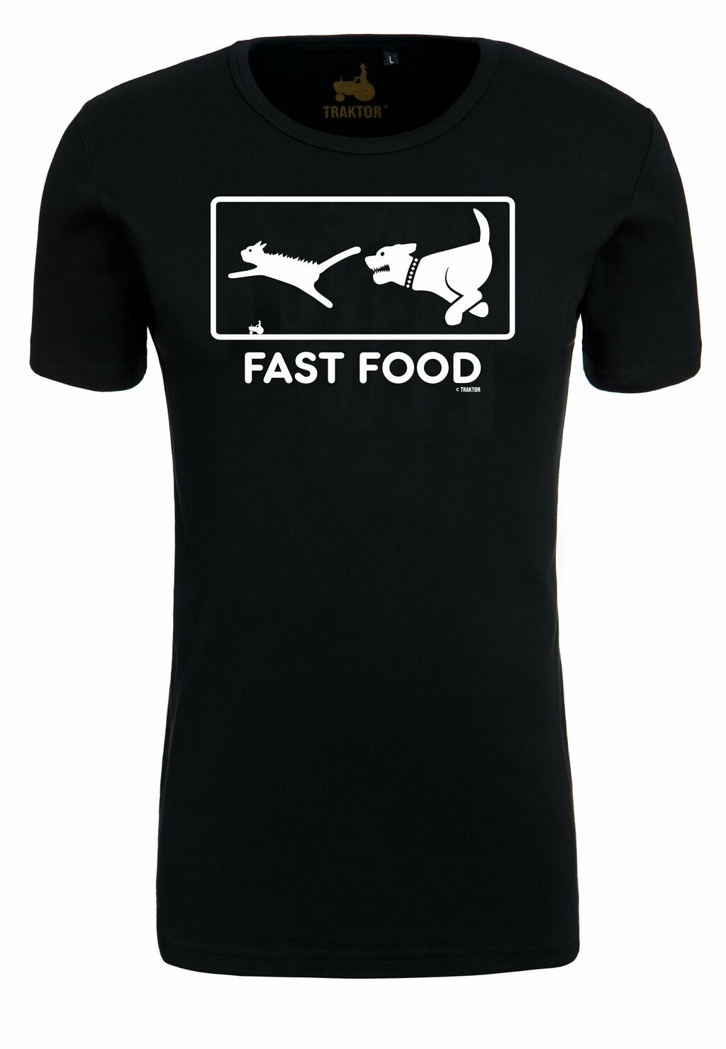 

Футболка с принтом FAST FOOD LOGOSHIRT, цвет schwarz