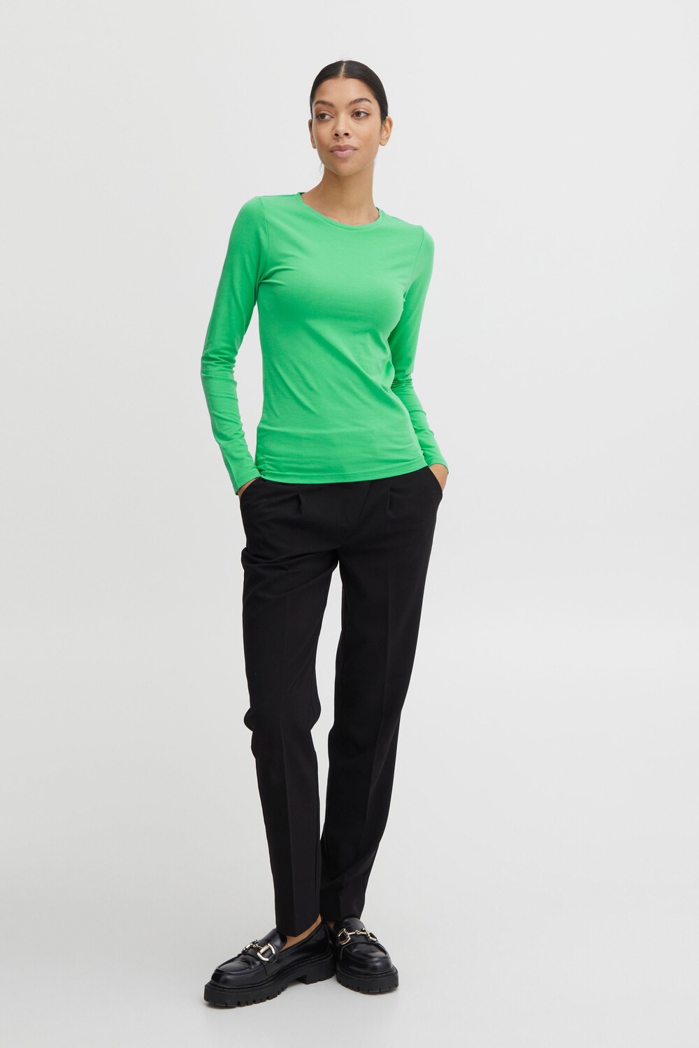 

Толстовка b.young BYPAMILA LS TSHIRT 20807594, зеленый