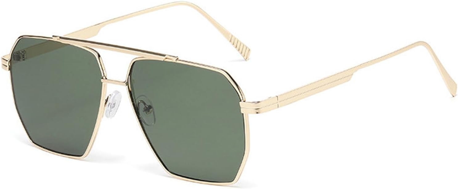 

Солнцезащитные очки Helena Fashion Square Metal для женщин, модель 2025, роскошные, большие, для путешествий и вождения, классические, с двойной перемычкой, унисекс, C3