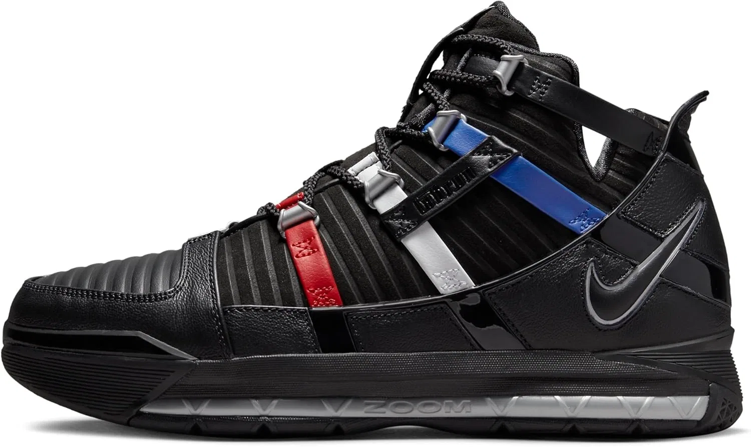 Мужские баскетбольные кроссовки Nike Zoom Lebron III Qs, Black 001