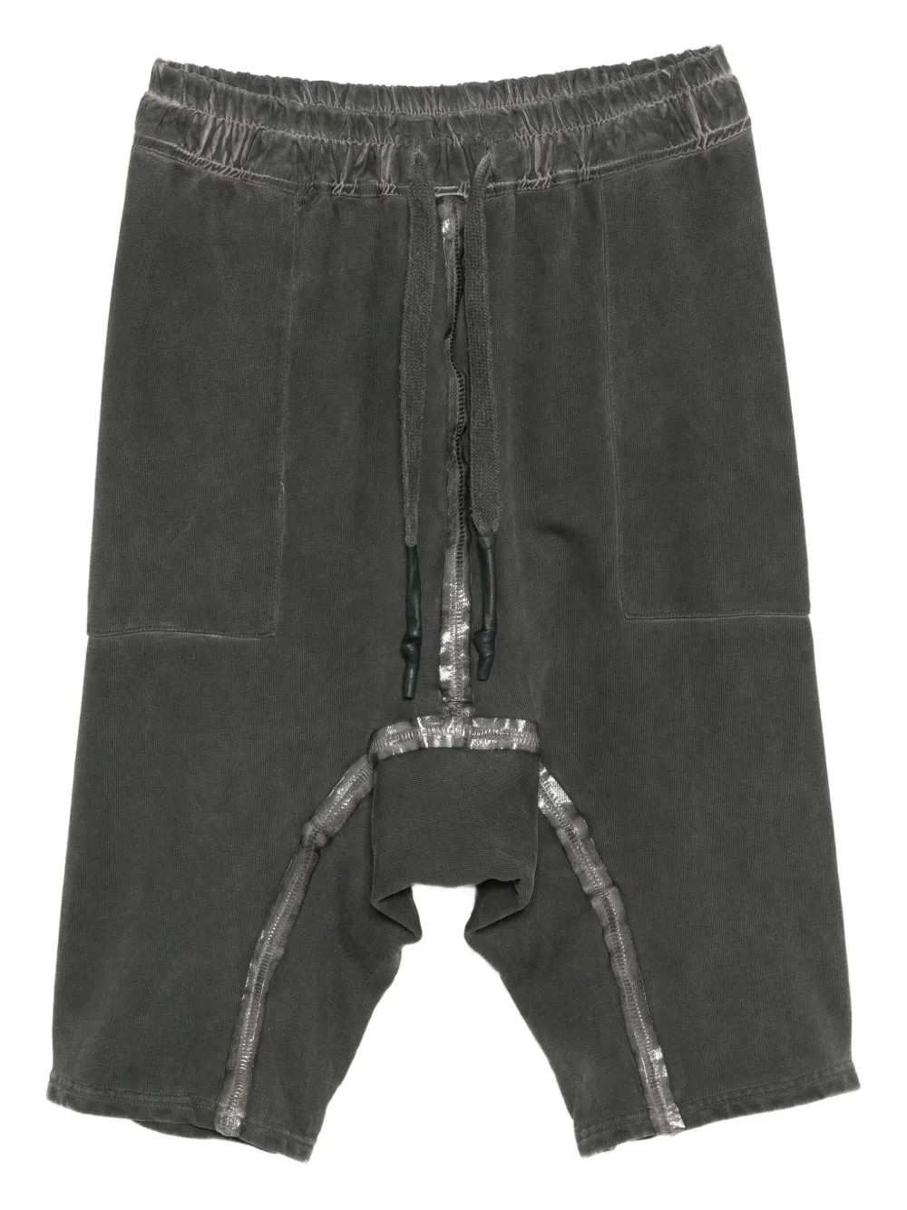 

Шорты с низким шаговым швом и эластичным поясом 69 BY ISAAC SELLAM, серый