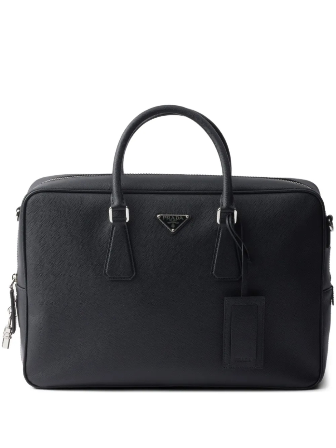 

Prada фактурный портфель, черный