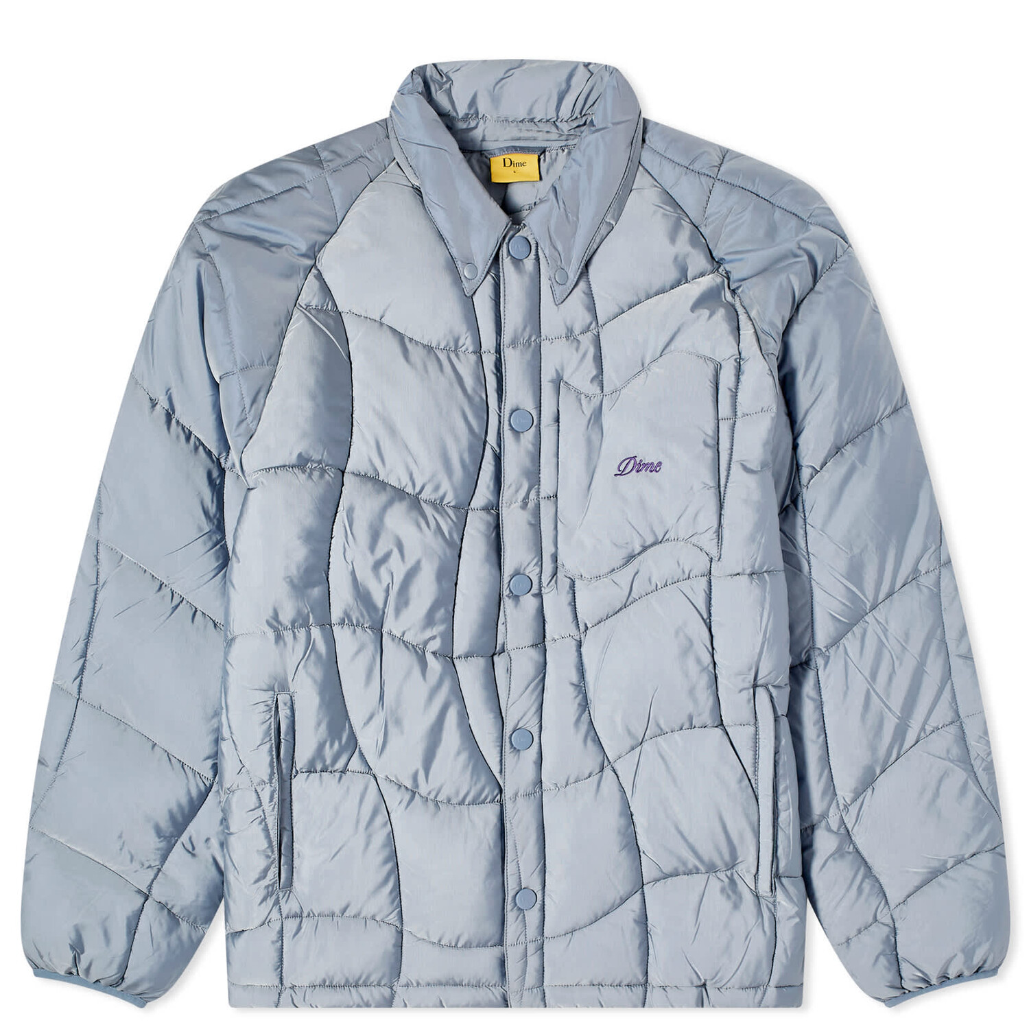 

Куртка Dime Wave Puffer, серебристо-серый