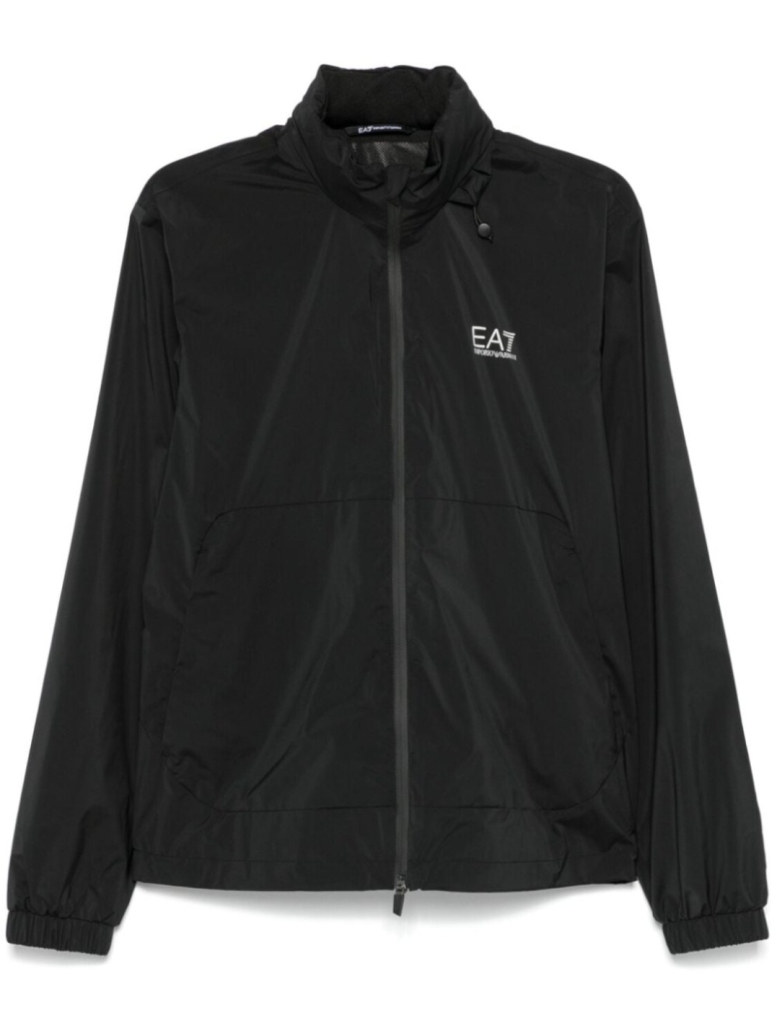 

Ea7 Emporio Armani куртка с капюшоном и логотипом, черный