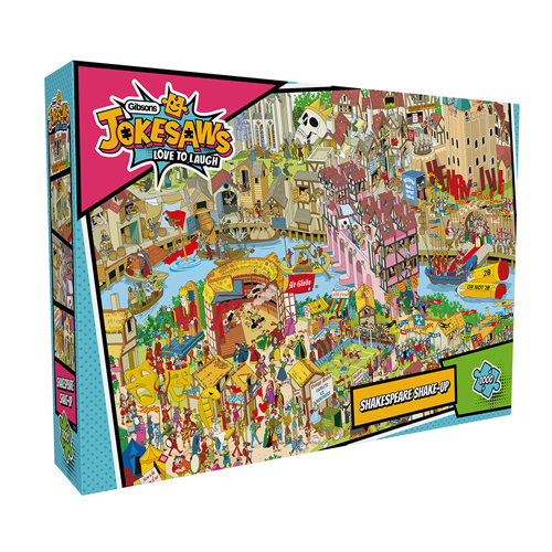 

Пазлы Jokesaws Shakespeare Shake Up 1000 Piece Puzzle