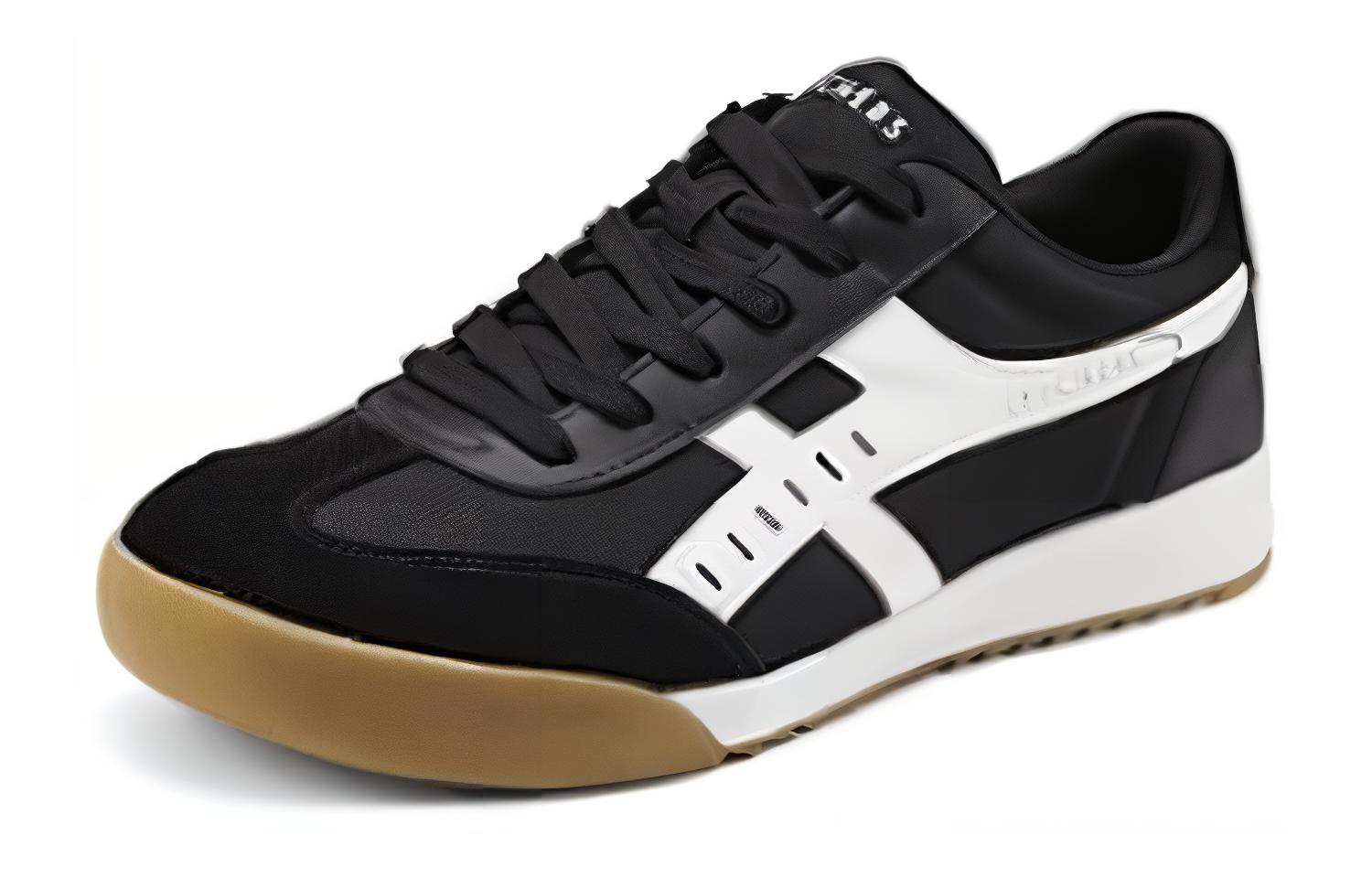 Дышащие повседневные кроссовки Skechers мужские черно-белые — фото 3