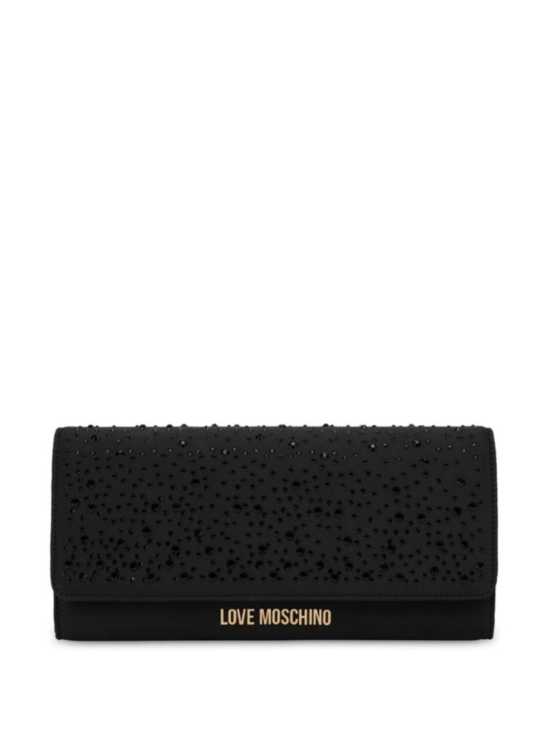 

Love Moschino клатч с логотипом, черный