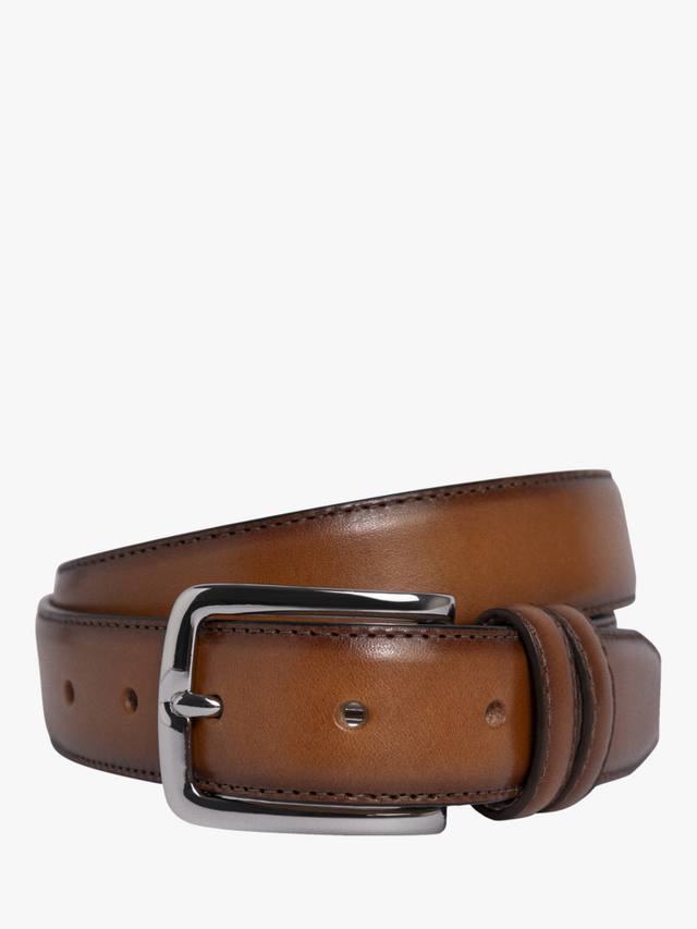 

Полированный кожаный ремень Hackett London, цвет Tan Brown