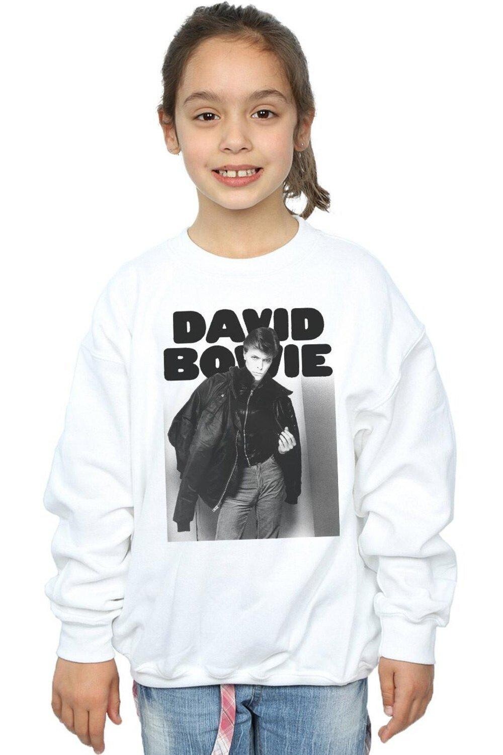 

Куртка Толстовка с фотографией David Bowie, белый