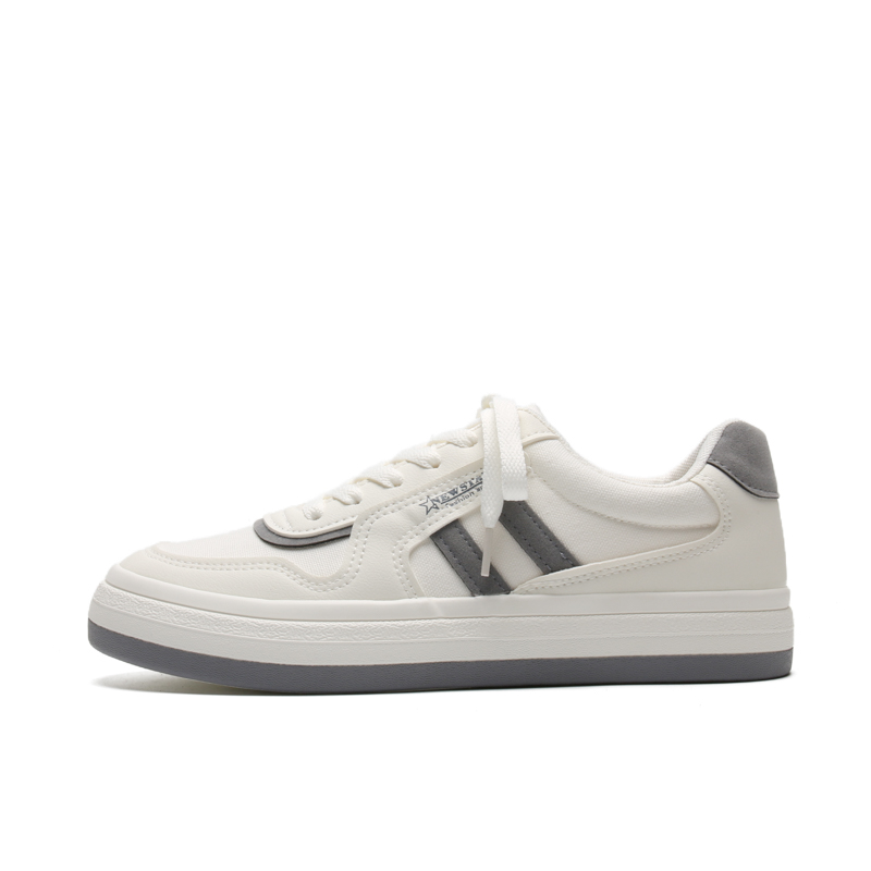 

Износостойкие и легкие низкие скейтерские кроссовки Men's White Gray Mengsai