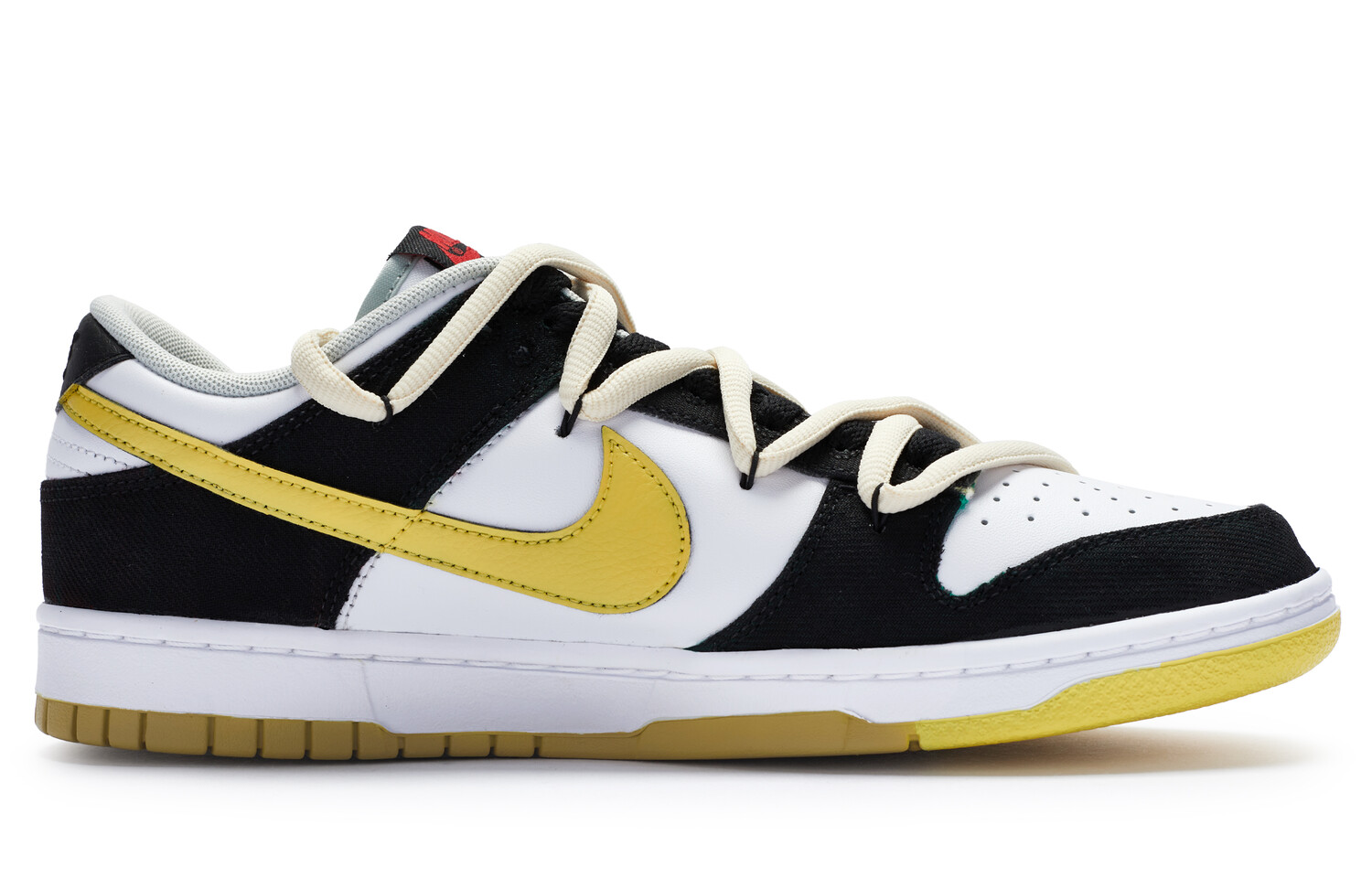 

Кроссовки Nike Dunk Skateboard Shoes Men Low-Top Black And White/Yellow