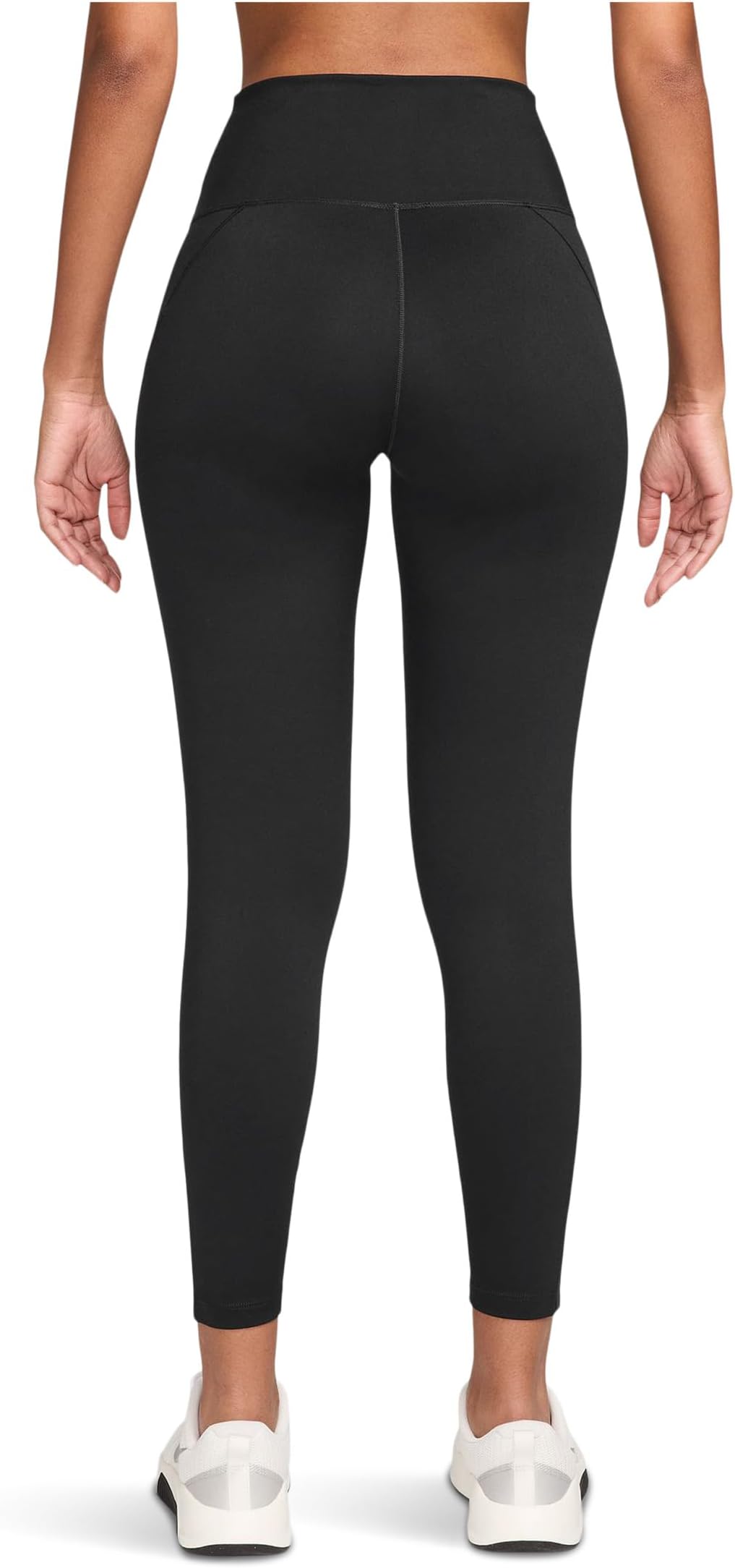 Брюки Nike Dri-fit One High-waisted 7/8 Leggings, цвет Black/Dark Smoke Grey — фото 2