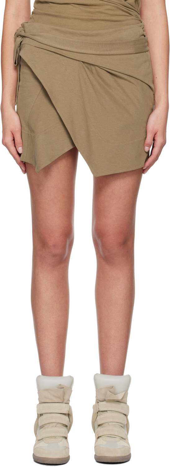 

Мини-юбка цвета хаки Berenice Isabel Marant