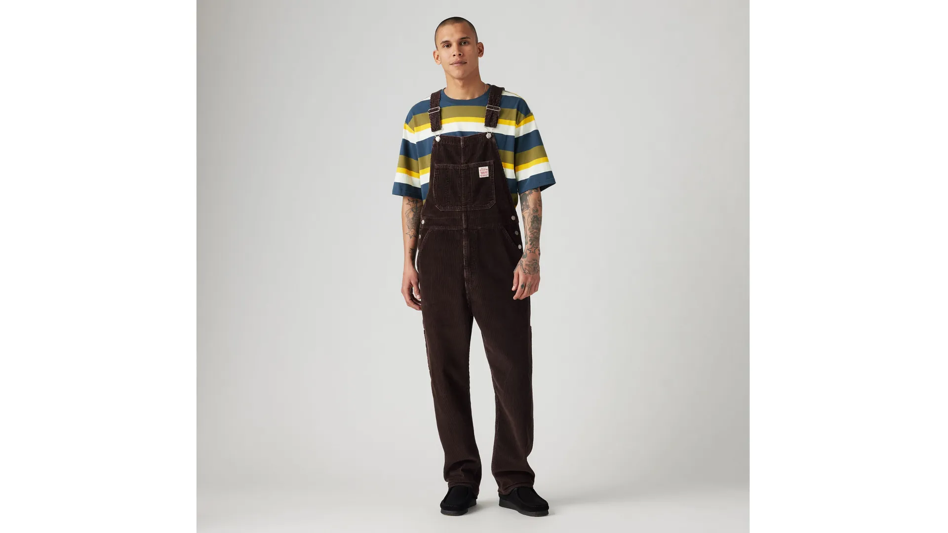 

Мужской вельветовый комбинезон red tab Levi's, черный