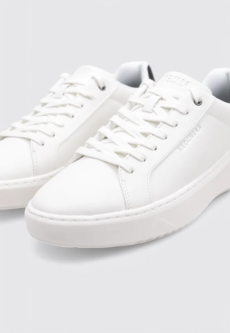 Мужские кроссовки Skechers на платформе, White Duraleather — фото 2