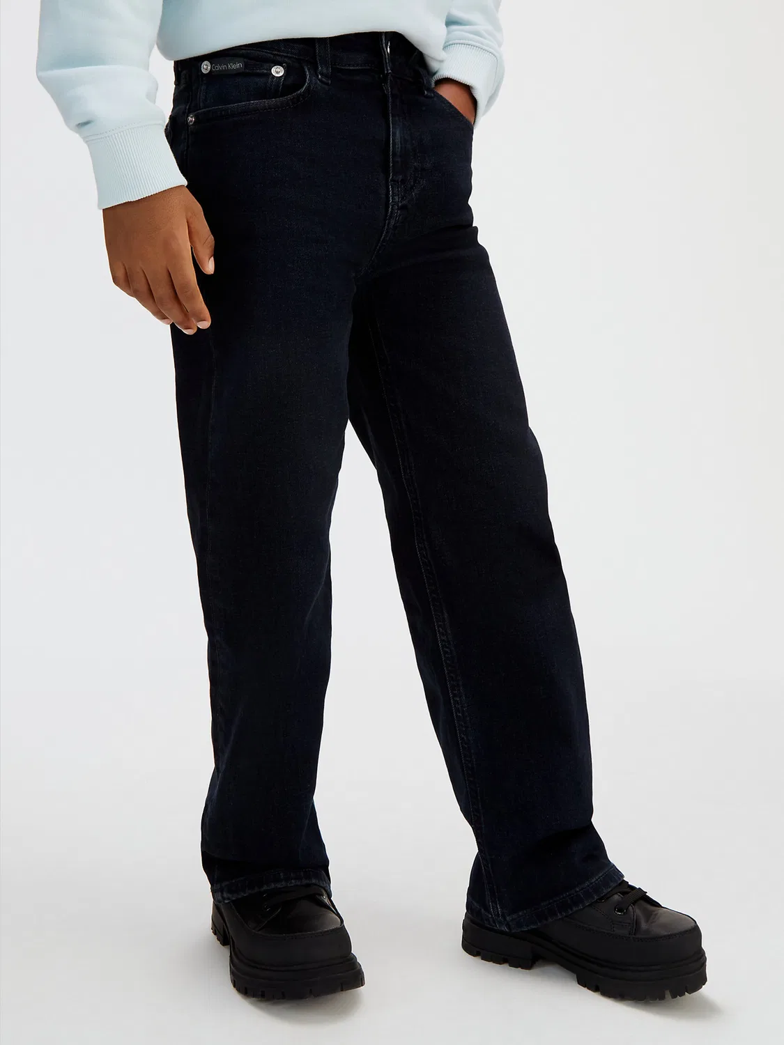 Джинсы Calvin Klein Jeans Baggy Jeans Skater черного цвета — фото 3