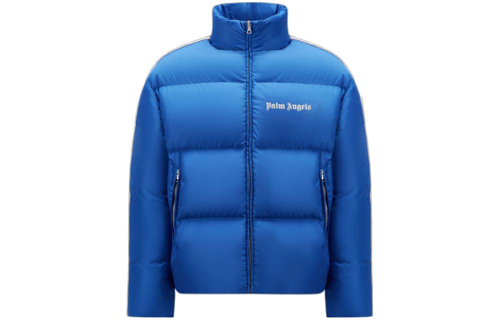 

MONCLER GENIUS Пальто пуховое унисекс Palm Angels X X PALM ANGEL синее, Blue