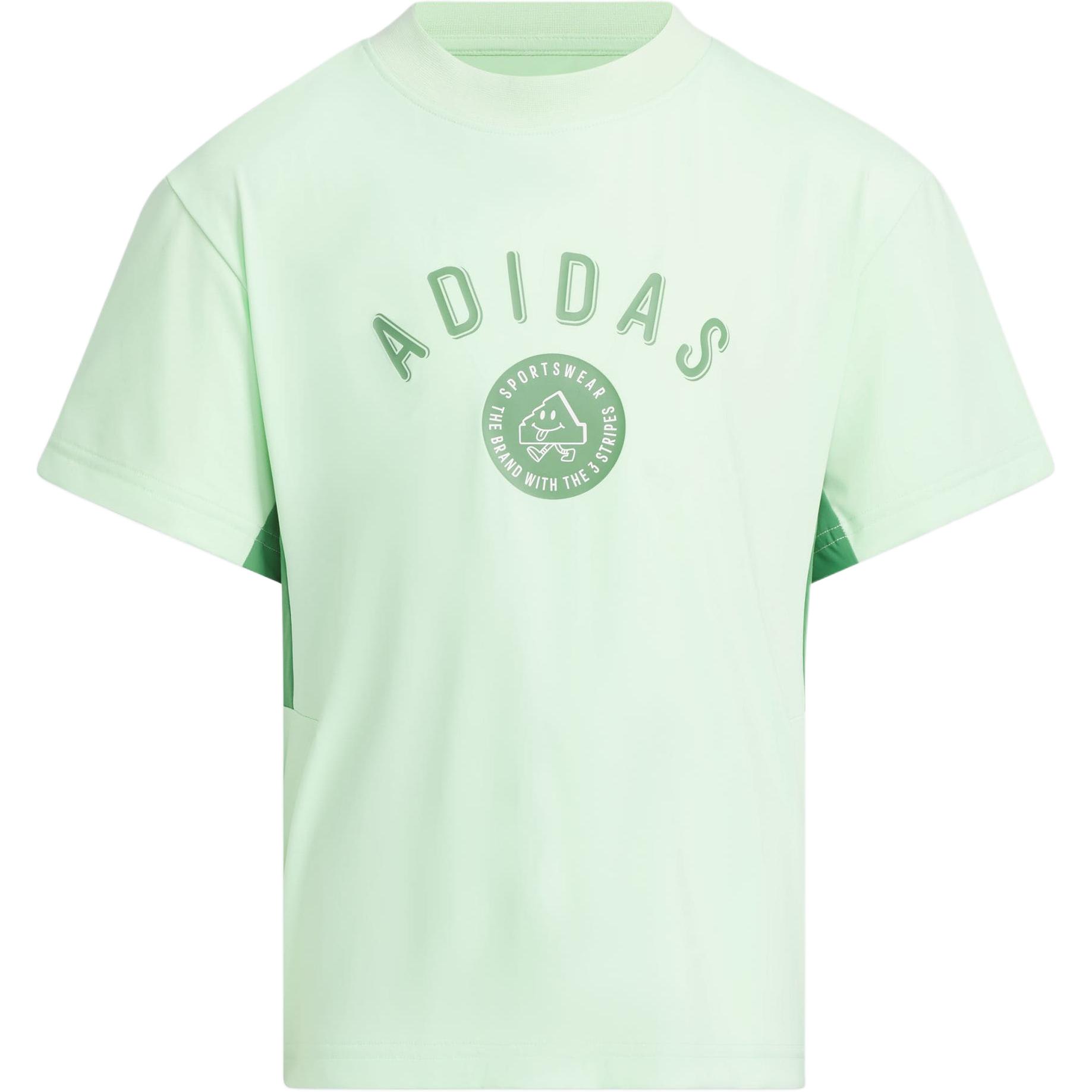 Футболка функциональная светло-зеленая детская Adidas — фото 2