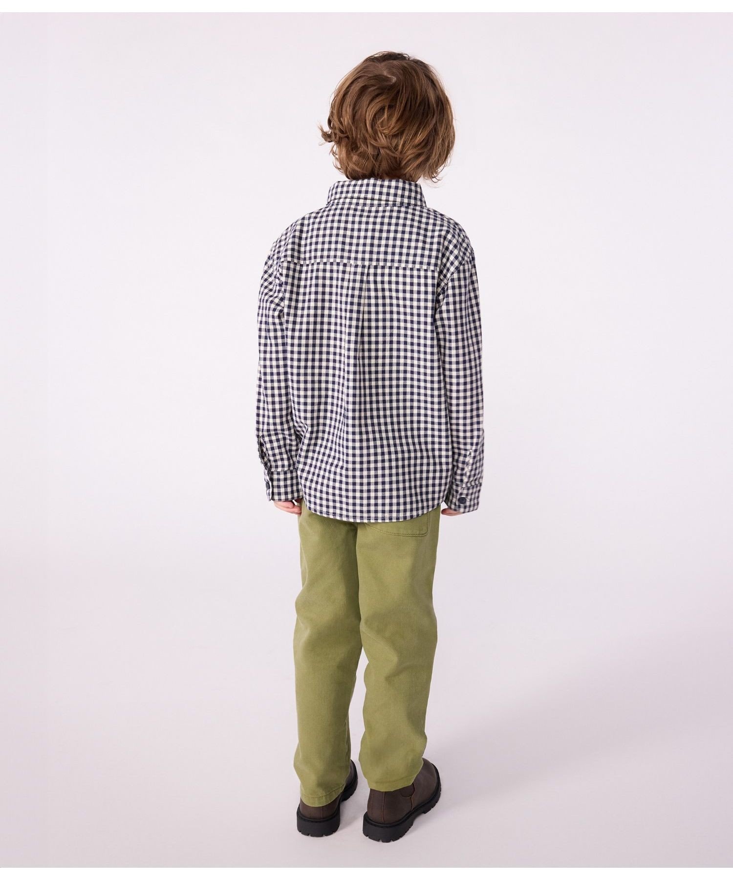 Рубашка PETIT BATEAU, Blue/Off White — фото 2